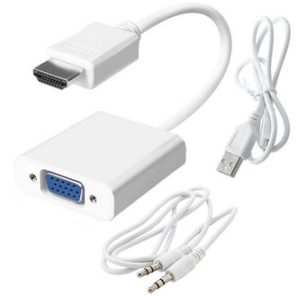 Переходник HDMI (m)-VGA (f)+AUX Power
