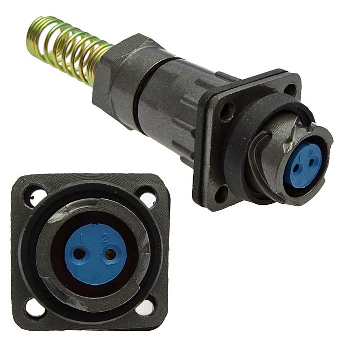 Разъем цилиндрический FQ14-2pin ZPK-8