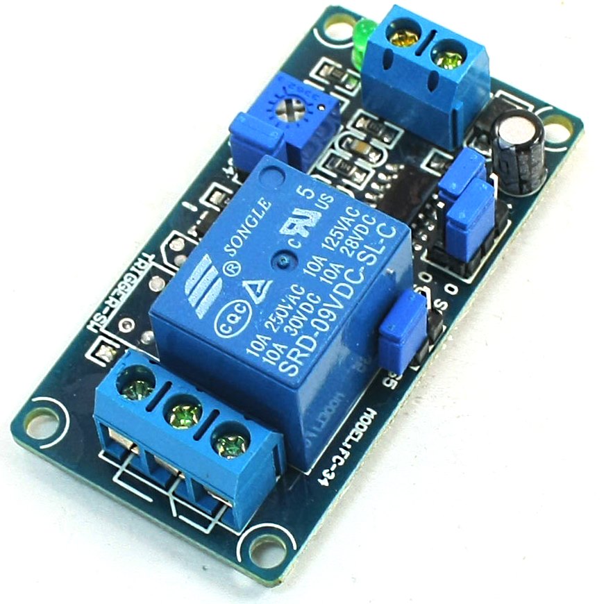 Модуль MOD-REL12V / задержки вкл./выкл. 12В