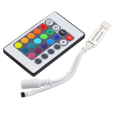 Контроллер 24Key IR / с пультом на 24 клавиши, для SMD3528 SMD5050 RGB светодиодных лент