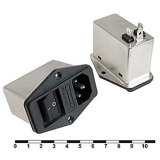 Сетевой фильтр DL-1DZ2KR 1A. 250V