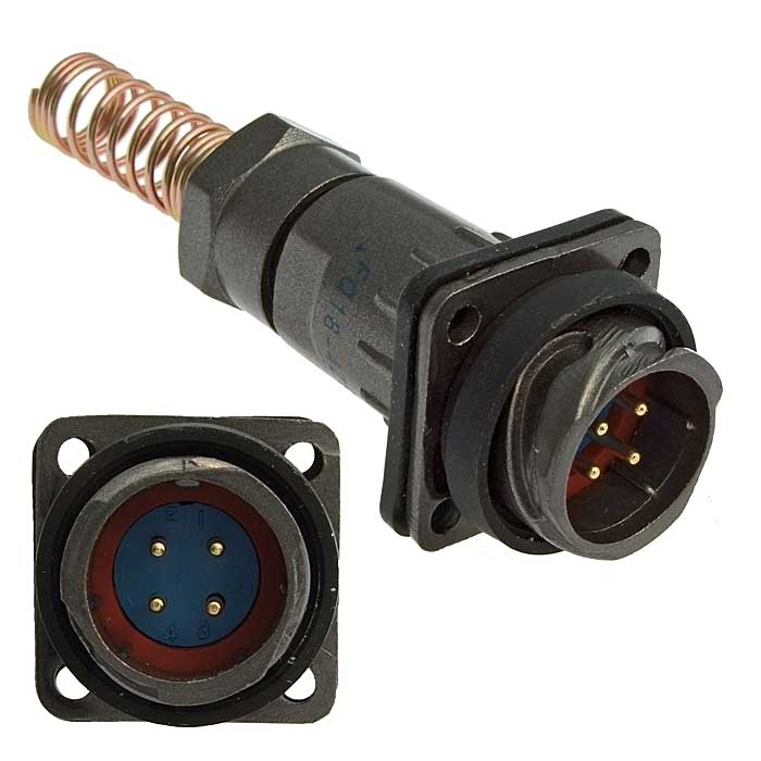 Разъём быстроразъёмный FQ18-4pin ZPJ-8