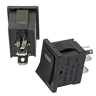 Клавишный переключатель MIRS-101-3 on-off + Red LED (1.8v)