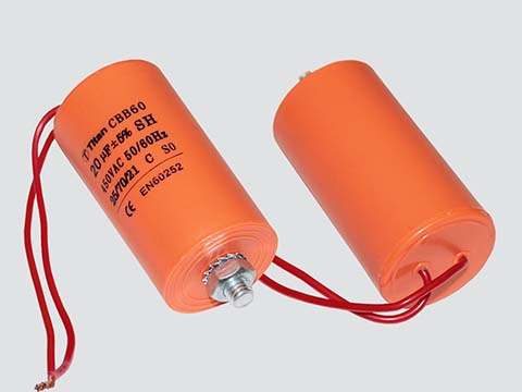 Конденсатор пусковой CBB60-G 16uF 450V 5% (40Х70) гибк.выв.+БОЛТ/ CBB60-G166J450V040070