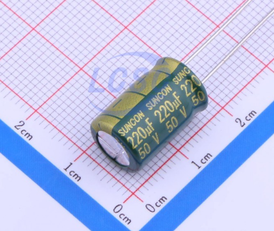 Конденсатор электролитический SMD 220uF 50V 10*16 105C / 50ME220WX