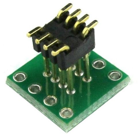 Плата переходная DIP8 to SOP8 (2.54mm to 1.27mm)