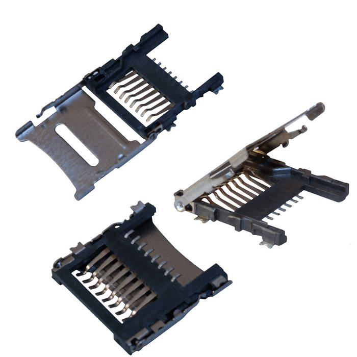 Держатель SIM microSD SMD 8pin 1.8H
