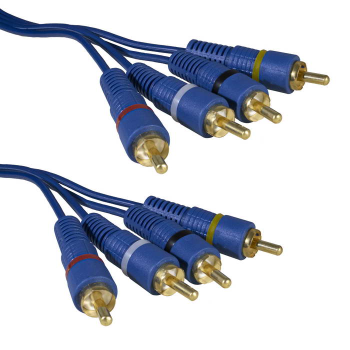 Шнур 4 RCA - 4 RCA BL 1.5m
