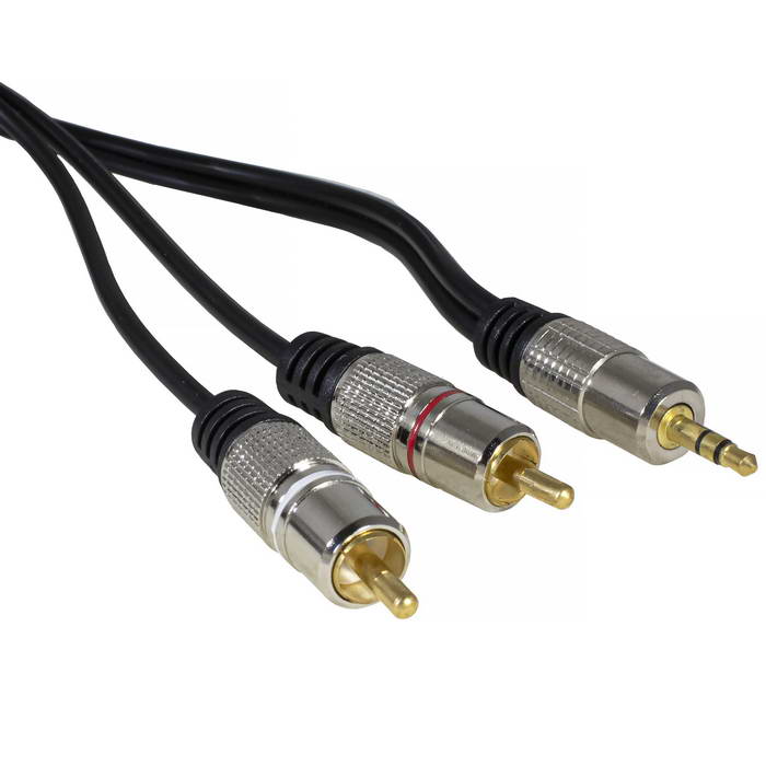 Шнур Stereo 3,5 mm - 2 RCA GM 3m