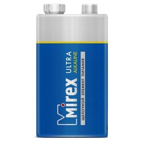 Батарейка Mirex 6LR61/ алкалиновая, тип Крона 9V