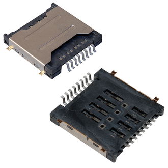 Держатель SIM mini SIMx2 8pin 3.3H
