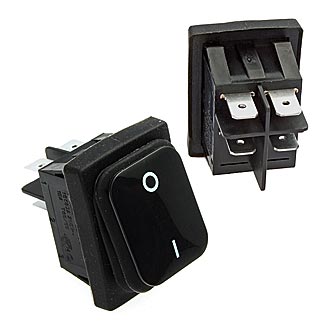 Клавишный переключатель SB089 IP65 off-(on) 22x30mm