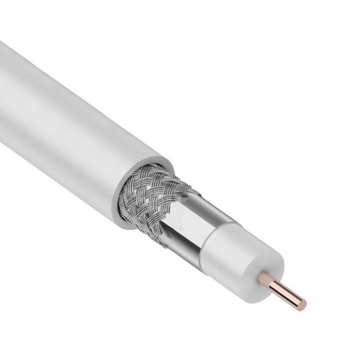 Кабель RG-6U CCS/Al 48% 75 Ом 100m