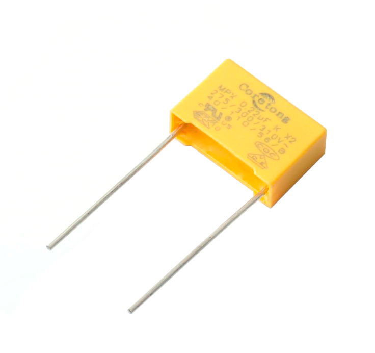Конденсатор полипропиленовый MPX 0.22uF 275VAC 10% X2 18x12x6mm P:15mm / MPX-224K275VAC-C-D2