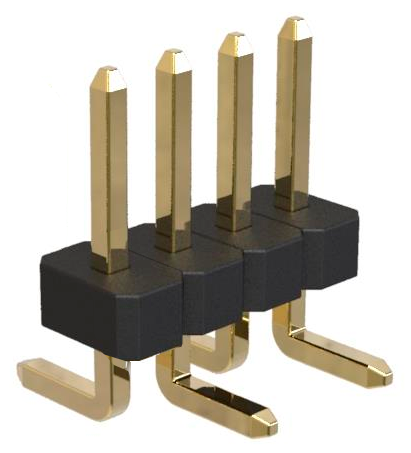 Штыри на плату PLS-04S (L-KLS1-207-1-04-T1C-R)