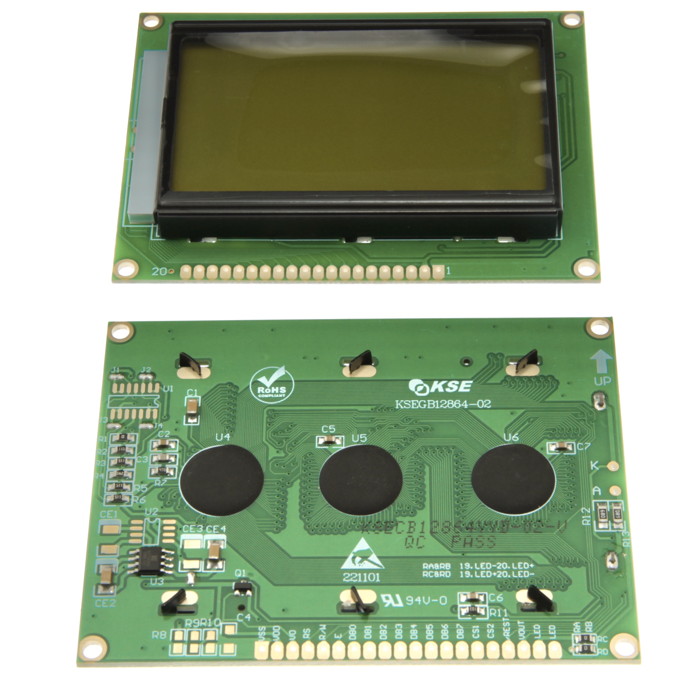 Дисплей KSEGB12864YYD-02-V