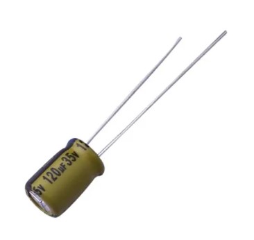 Конденсатор электролитический 120uF 35V D6.3xL9 / LKMC0901V121MF