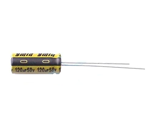 Конденсатор электролитический 120uF 50V D6.3xL15 / LKMC1501H121MF