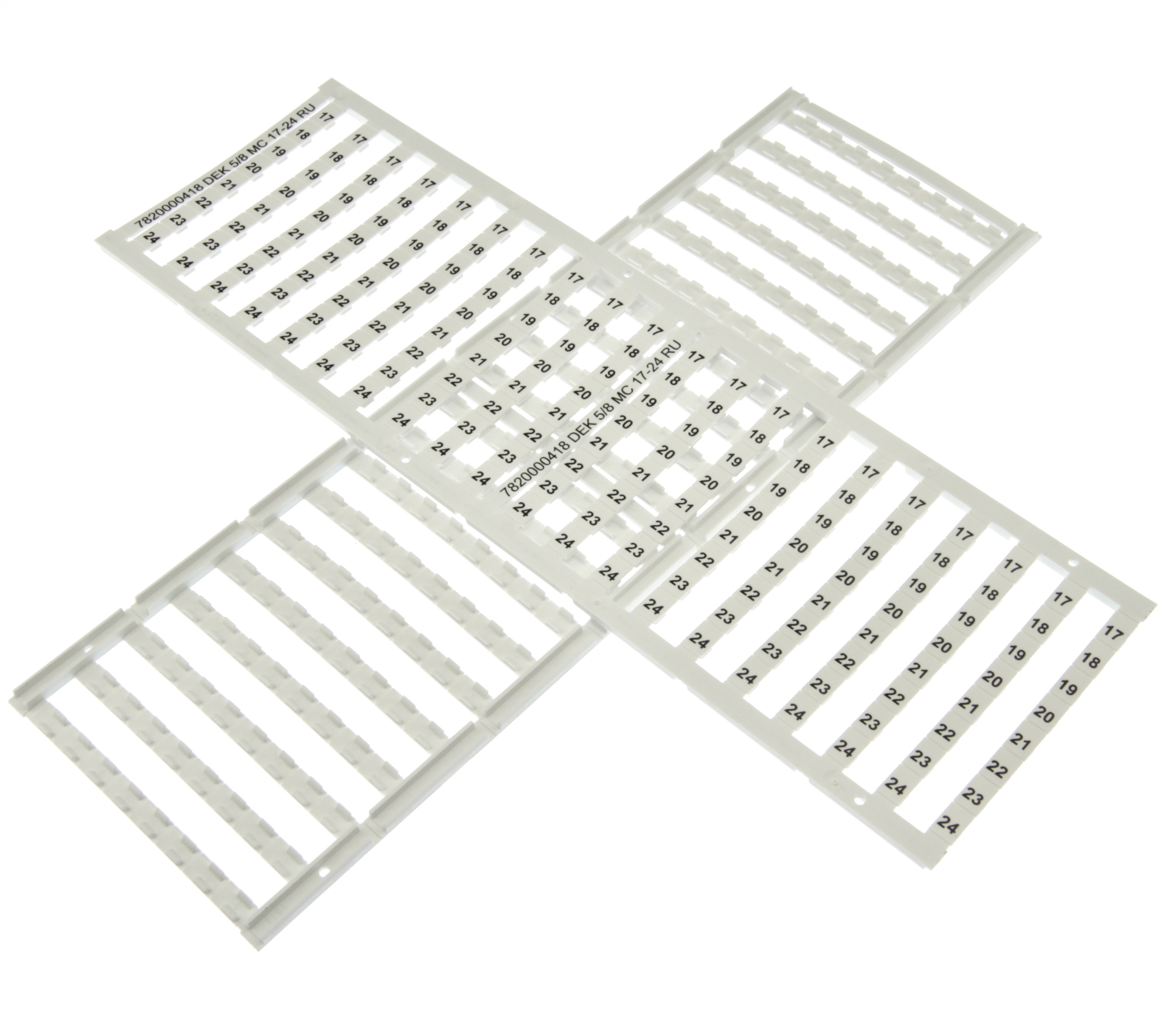 Маркировка для клемм 7820000418 DEK 5/8 PLUS MC 17-24 RU