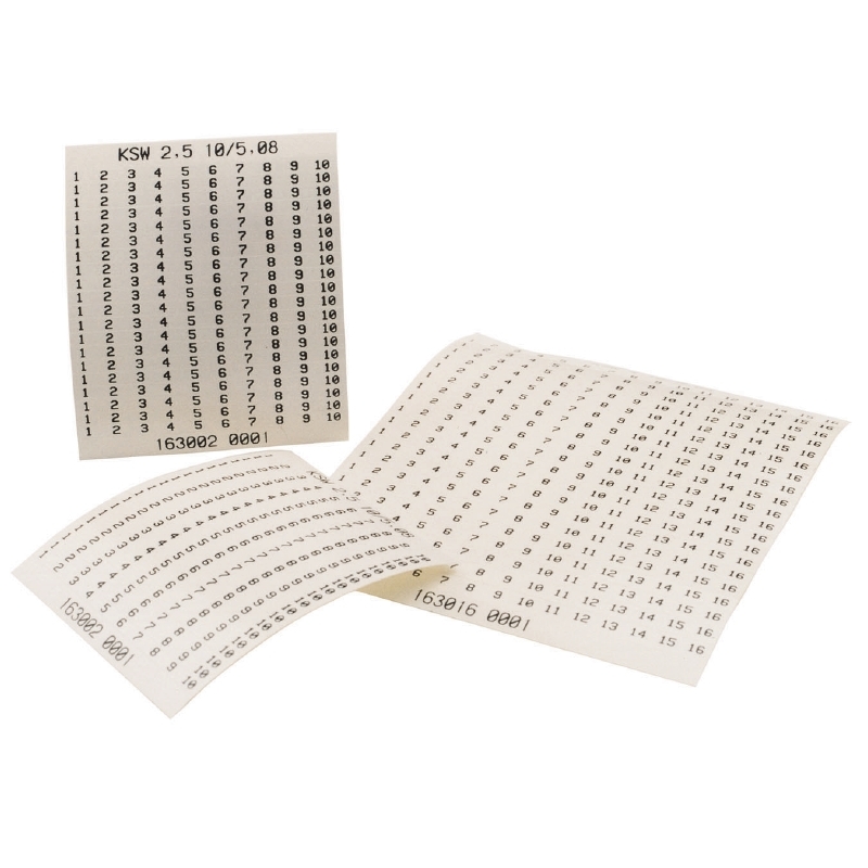 Маркировка для клемм 1629920000 KSW 2,5 <100MM SONDDR.