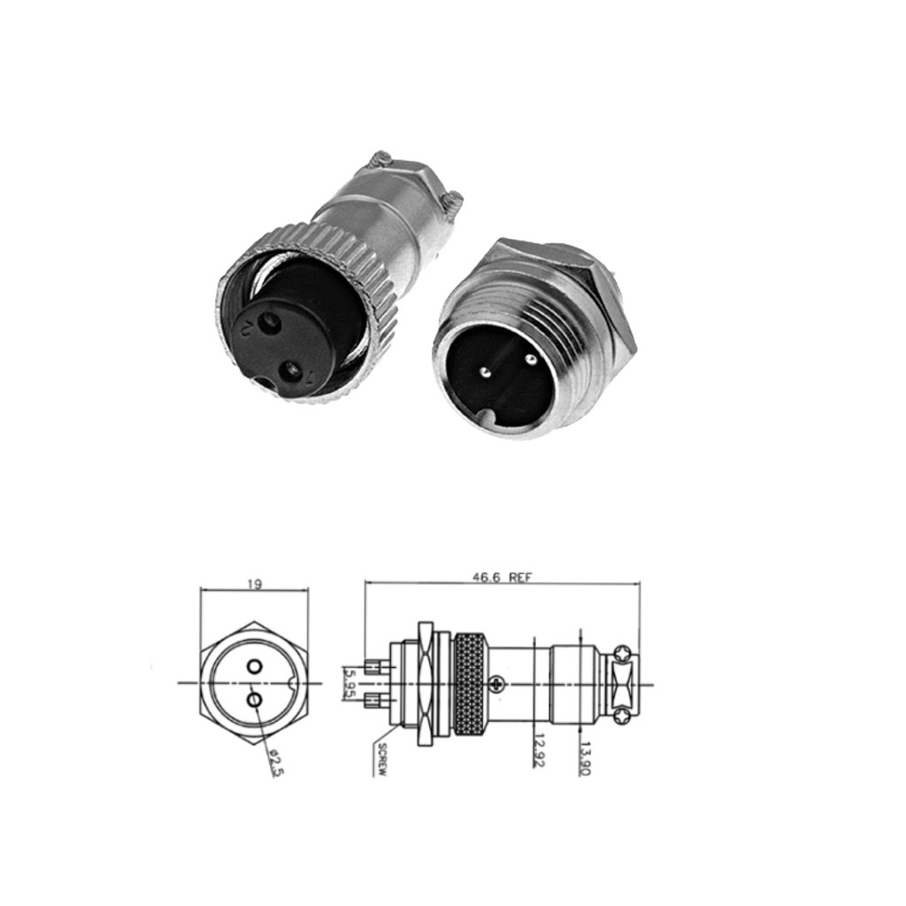 Разъем цилиндрический DS1110-01-2B6