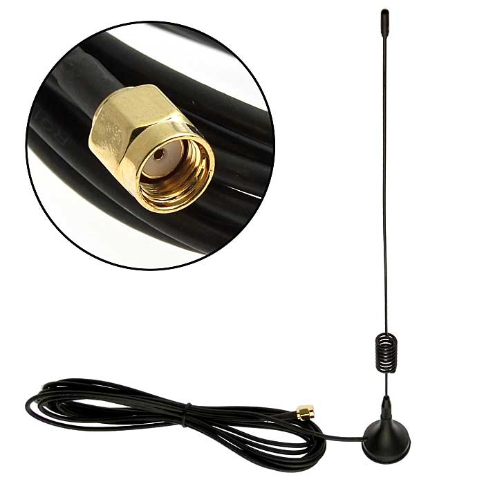 Антенна GKT-433-3B3 (3m RG174) SMA J