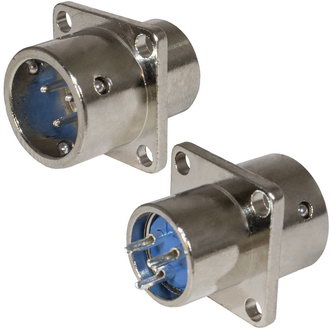 Разъём XS12-3 (Zn) panel plug