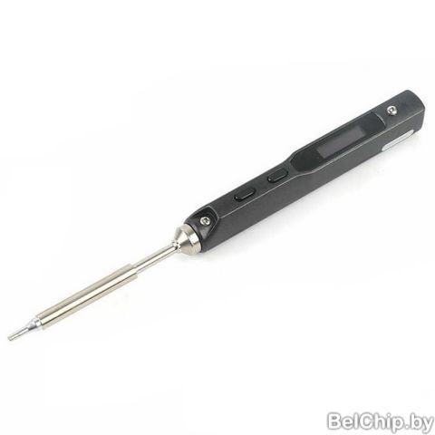 Паяльник TS100 с жалом BC2 / 65Вт, 12-24В, гнездо под 5.5х2.5 или microUSB (адаптер в комплект не входит)