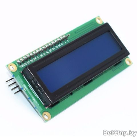 ЖК дисплей MOD-LCD1602+I2C / синий с субмодулем I2C