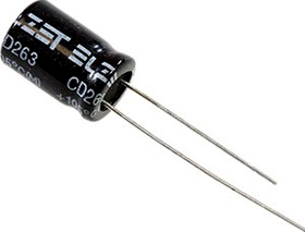 Конденсатор электролитический 330uF 50V 10x17 CD263 105C / ECRH1H331MA00F17C