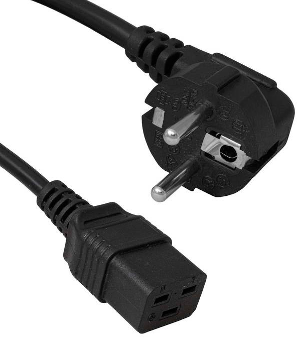 Сетевой шнур SCZ C19/Schuko-01 1.8m 3x1.5 16A