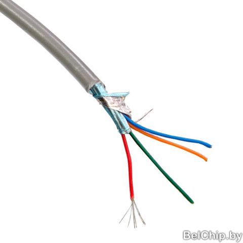 Кабель CCC-4G / 4 жилы в экране, медный, серый, м