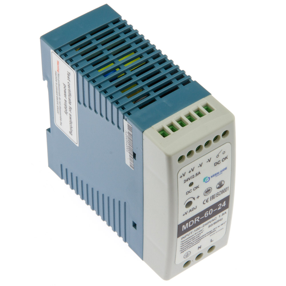 Источники питания на DIN рейку MDR-60-24