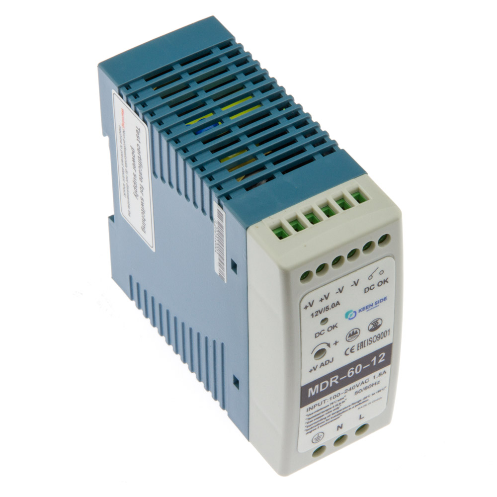Источники питания на DIN рейку MDR-60-12