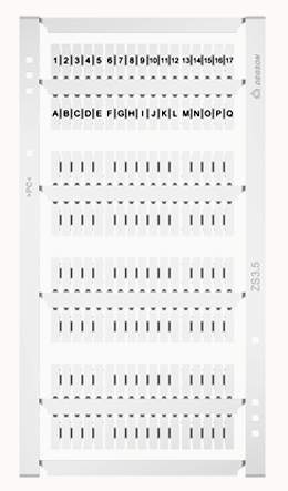 Marker strip ZS3.5-136P-19-00Z(H)