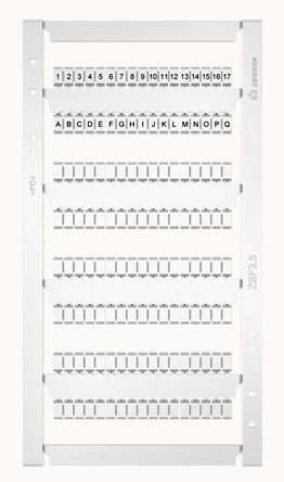 Marker strip ZSF3.5-136P-19-00Z(H)