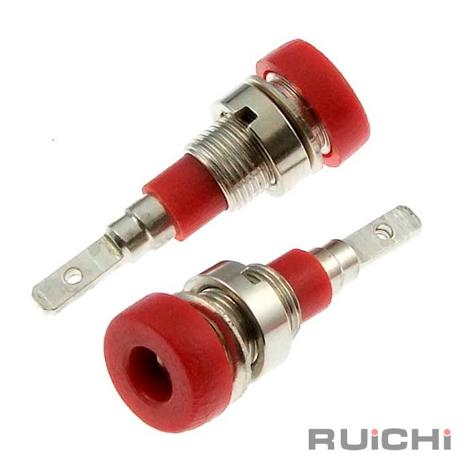 Разъём Z007 2mm panel jack RED