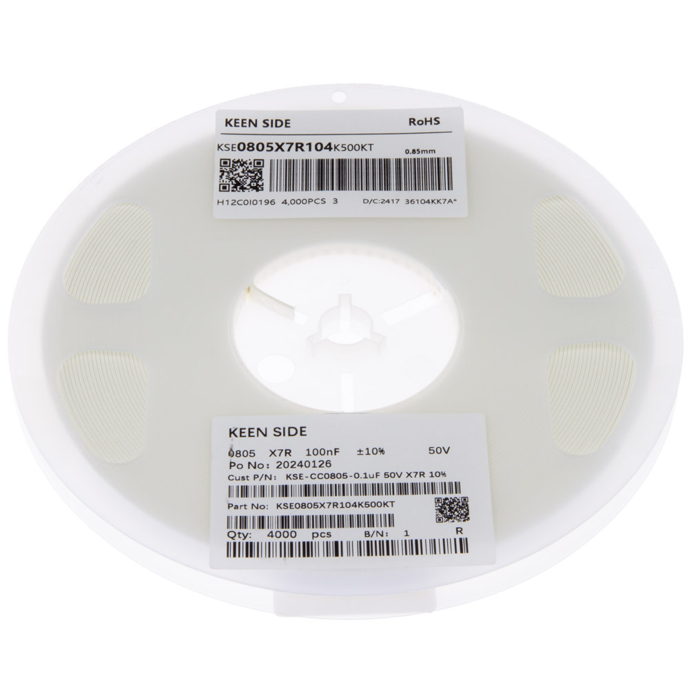Конденсатор KSE-CC0805-0.1uF 50V X7R 10%