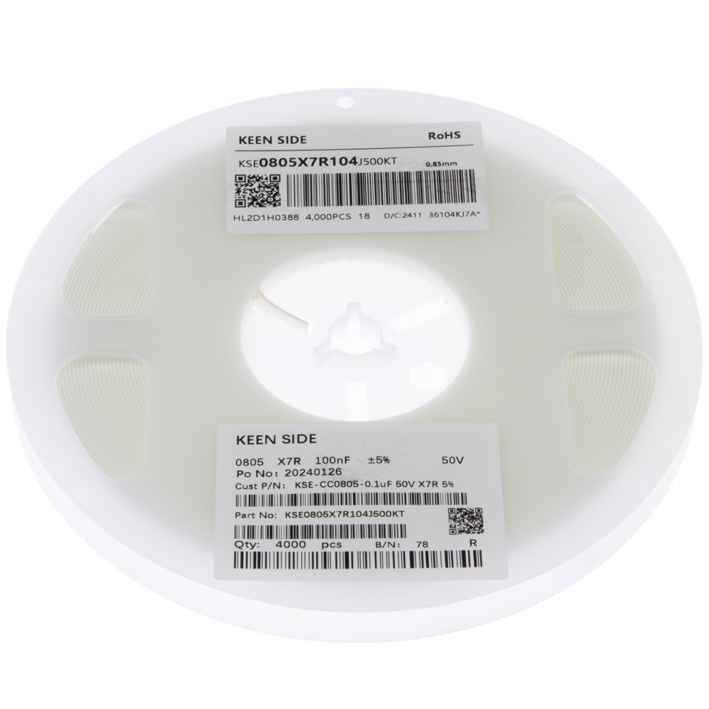 Конденсатор KSE-CC0805-0.1uF 50V X7R 5%