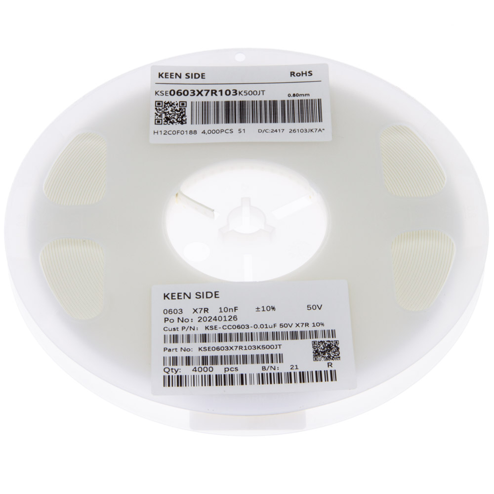 Конденсатор KSE-CC0603-0.01uF 50V X7R 10%