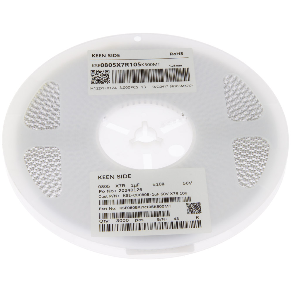 Конденсатор KSE-CC0805-1uF 50V X7R 10%
