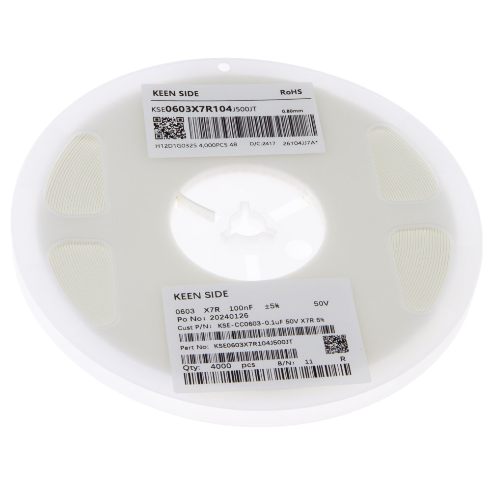Конденсатор KSE-CC0603-0.1uF 50V X7R 5%