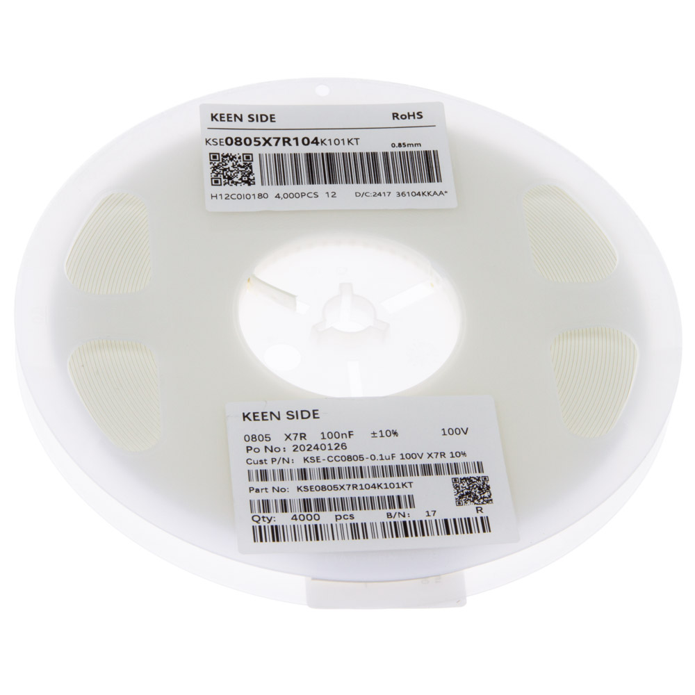 Конденсатор KSE-CC0805-0.1uF 100V X7R 10%