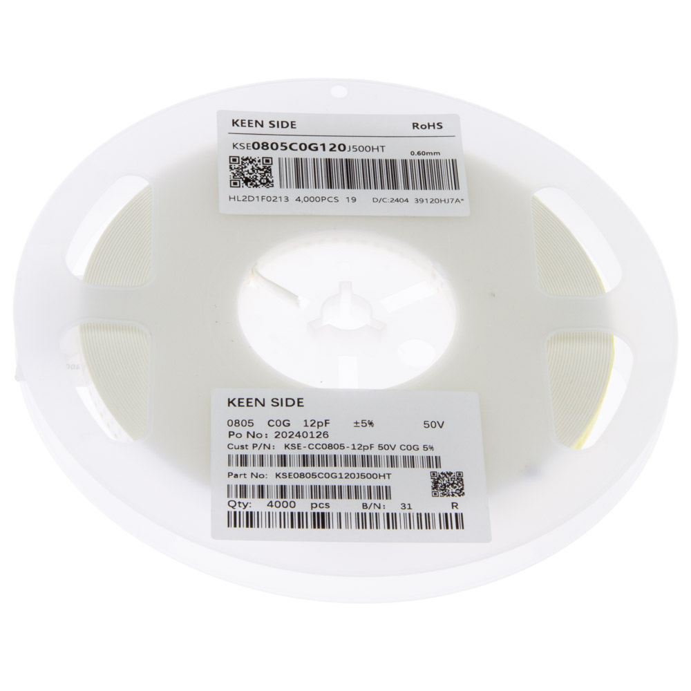 Конденсатор KSE-CC0805-12pF 50V C0G 5%