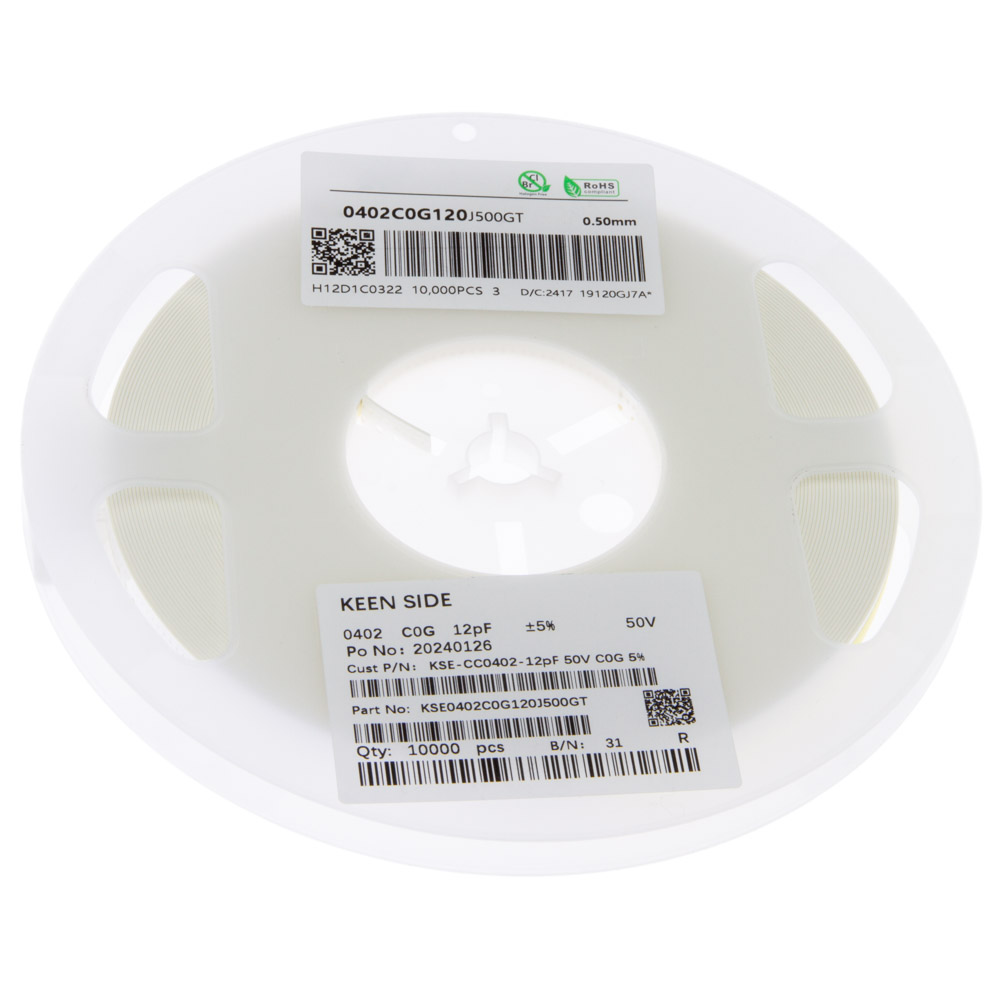 Конденсатор KSE-CC0402-12pF 50V C0G 5%