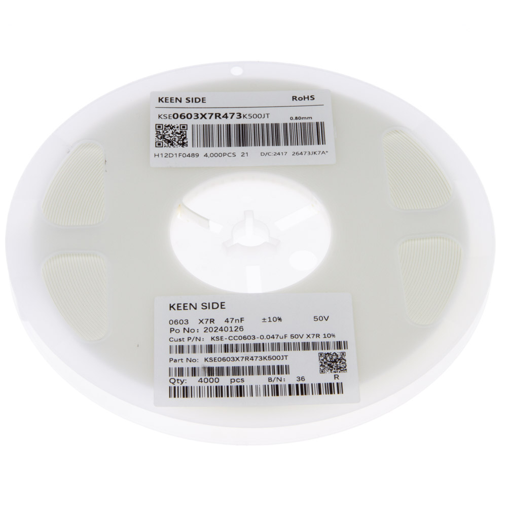 Конденсатор KSE-CC0603-0.047uF 50V X7R 10%