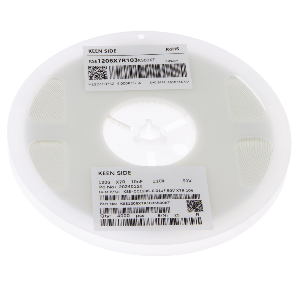 Конденсатор KSE-CC1206-0.01uF 50V X7R 10%