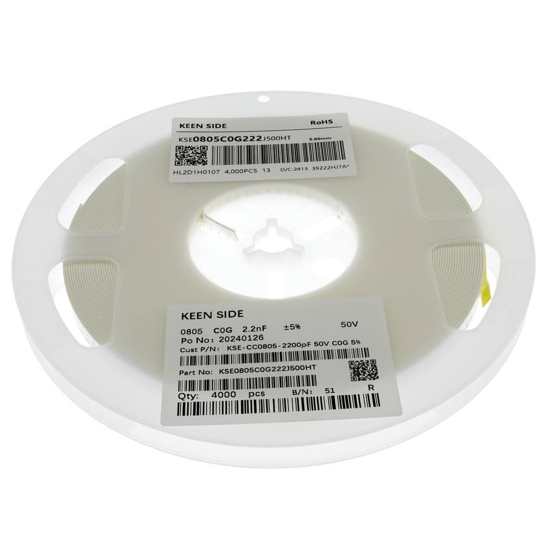 Конденсатор KSE-CC0805-2200pF 50V C0G 5%