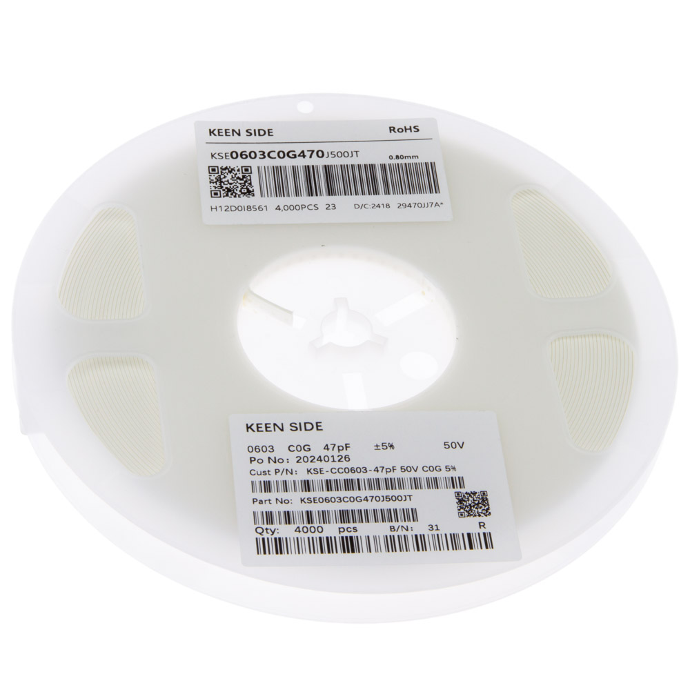 Конденсатор KSE-CC0603-47pF 50V C0G 5%