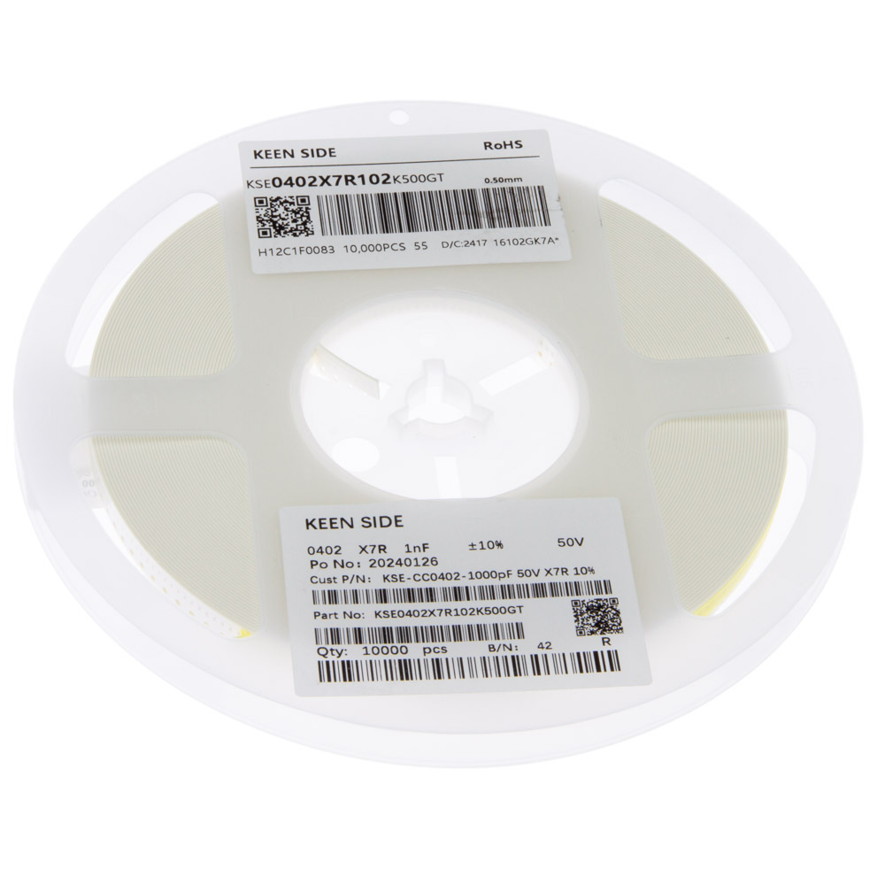 Конденсатор KSE-CC0402-1000pF 50V X7R 10%